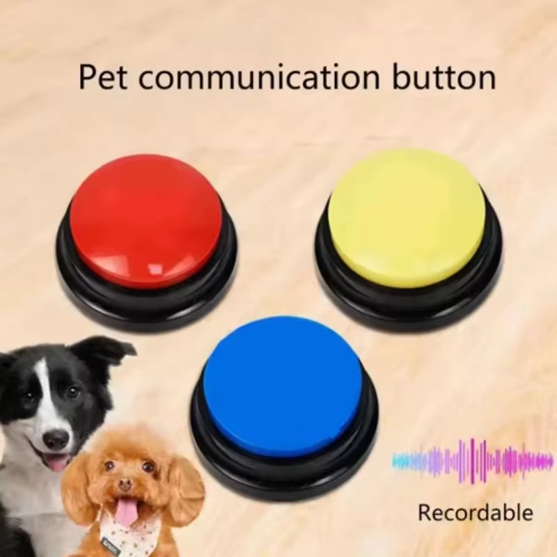 Recordable Talking Dog Toys - Interactive Pet Communication Buttons - Portable and Fun Pet Supplies